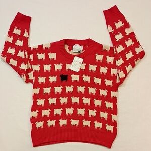 Like New Warm And Wonderful Princess Diana Sheep Sweater - Cotton